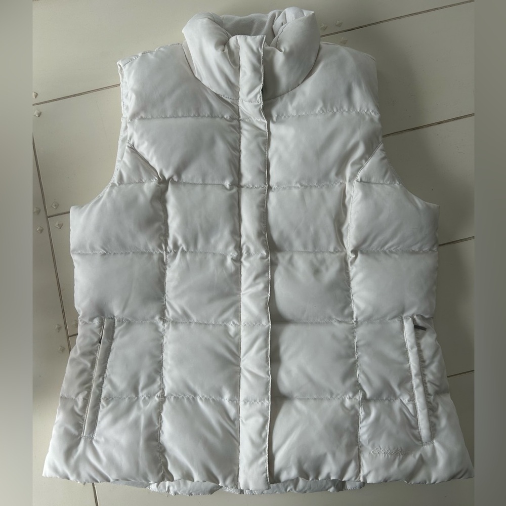 Eddie Bauer Women's Snowy White Goose Down Quilted Vest